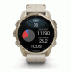 fēnix® 8 – 43 mm, AMOLED - Sapphire, Soft Gold with Limestone Leather Band - 010-02903-40 - Garmin